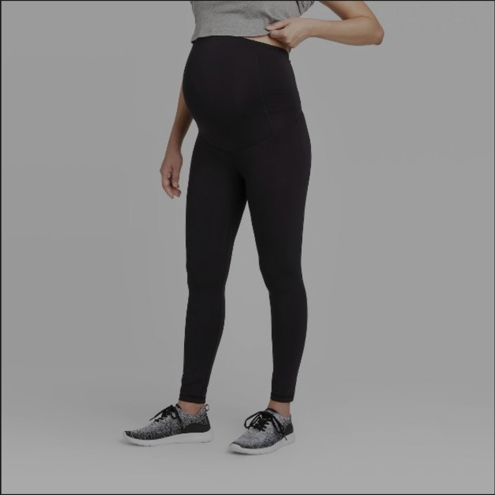 Ingrid & Isabel maternity leggings over-the-belly size small - pair #3